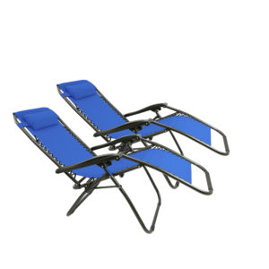 MaxxGarden ligstoelen blauw 21589