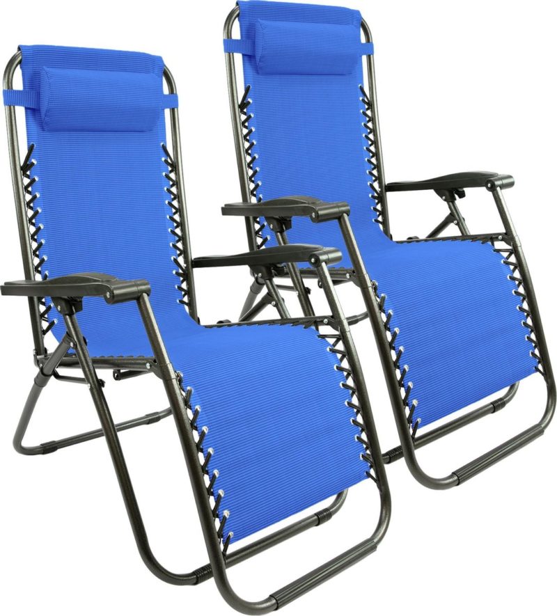 MaxxGarden ligstoelen blauw 21589