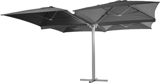 oven Verder Handvest MaxxGarden Luxe Tuinparasol - Zweefparasol 4 in 1 parasol - 4x 4m -  Antraciet - maxxtools.be
