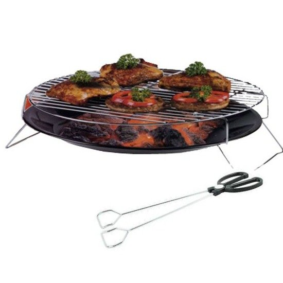 Maxx Grill set Barbecue schaal 36cm houtskool 4kg bbq tang 36cm Barbecues Grills 19235 43