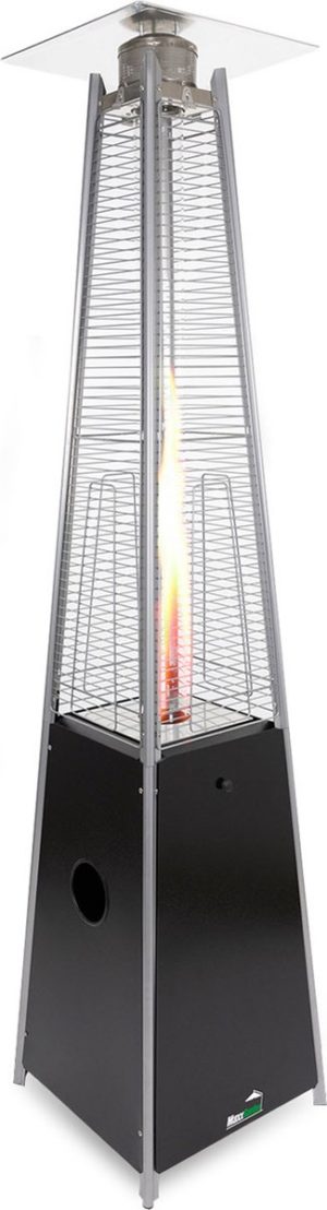 MaxxGarden Flameheater Terrasverwarmer op gas Terrasheater zwart 9.5 kw