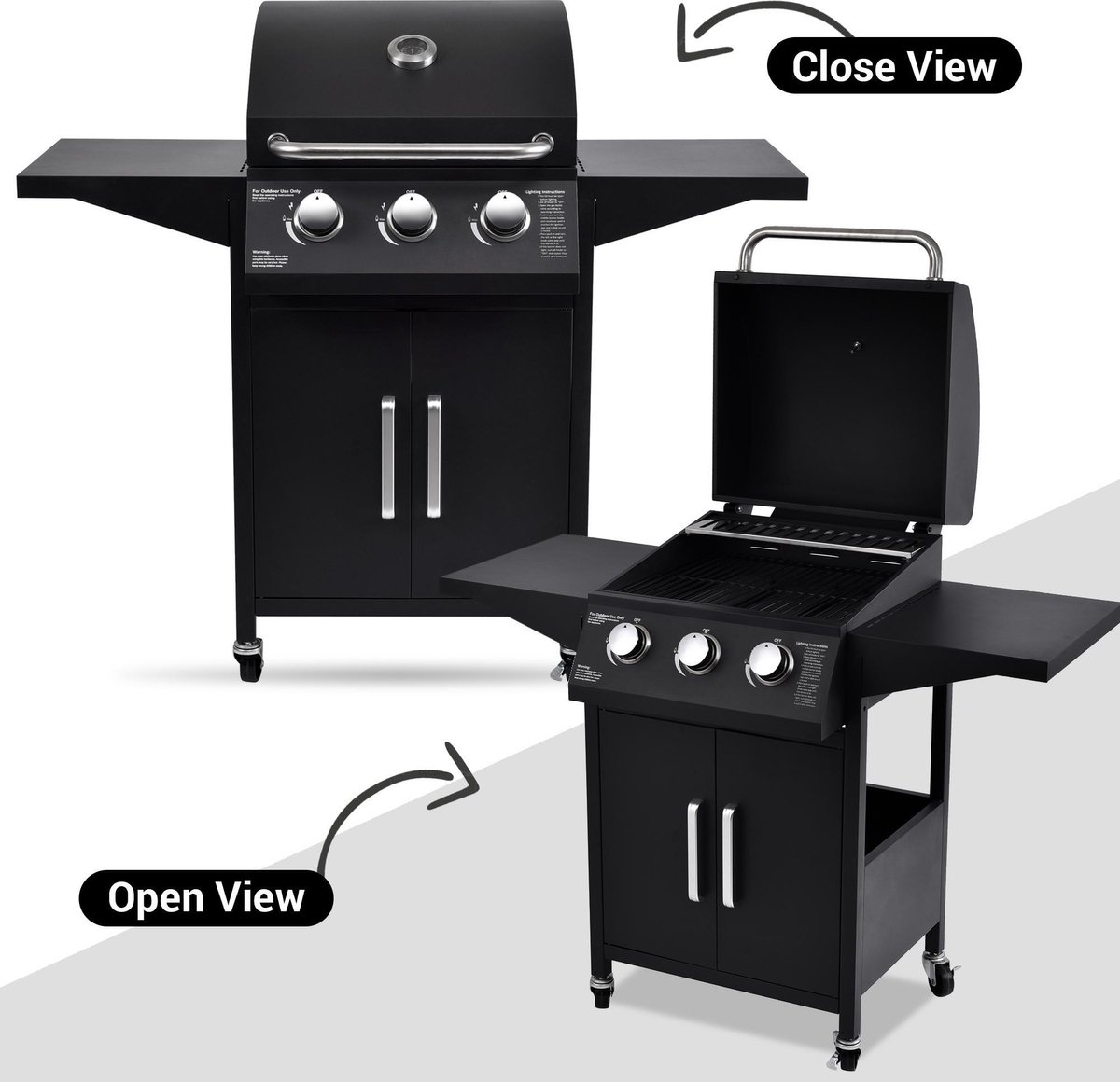 nogmaals samenzwering Respectievelijk MaxxGarden Gasbarbecue - 3 Branders - Incl. GRATIS BBQ Set - maxxtools.be
