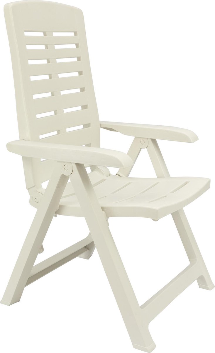 kwaliteit Ondergedompeld Artistiek MaxxGarden Tuinstoel - verstelbare stoel met armleuningen - Wit -  maxxtools.be